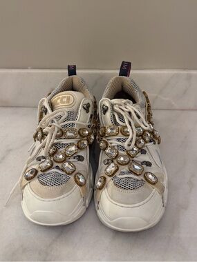 GUCCI embellished White Sneakers